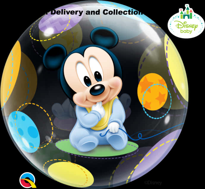 Baby Mickey Mouse Balloon PNG Image