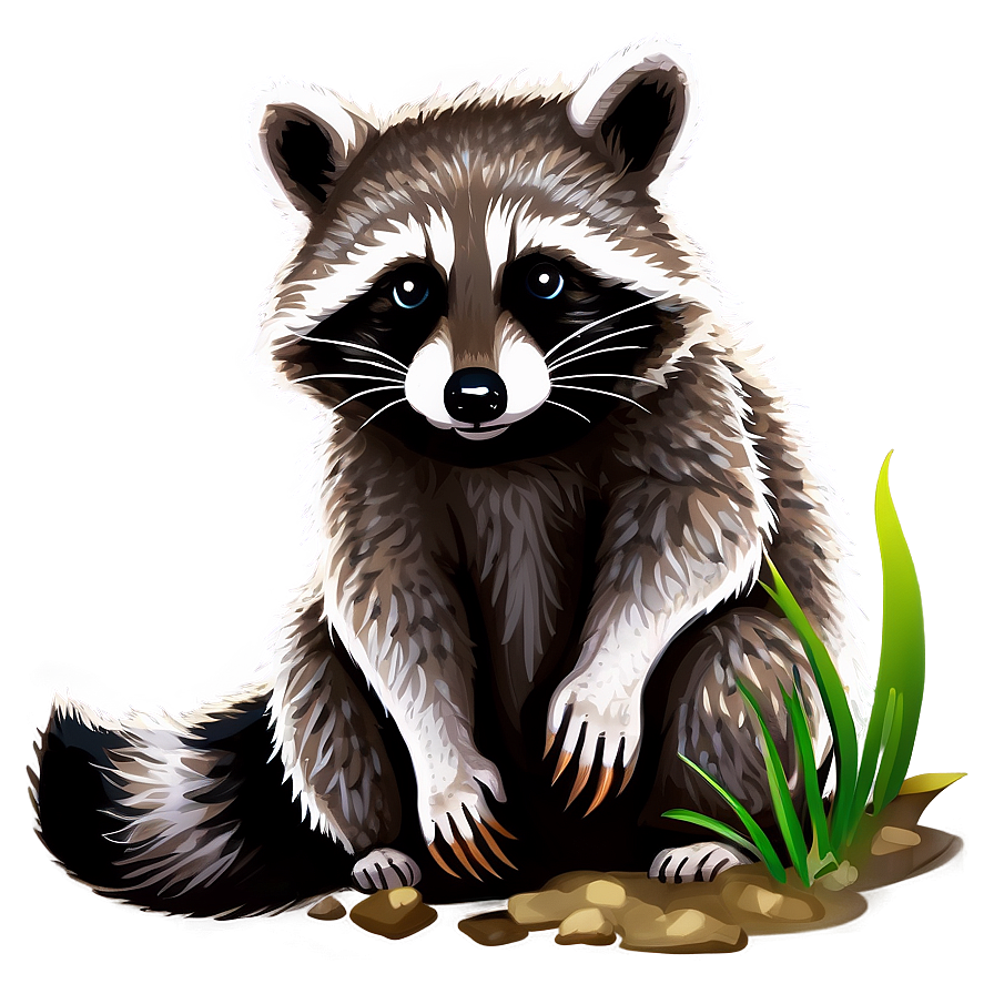 Baby Raccoon Clipart Png Euh79 PNG Image