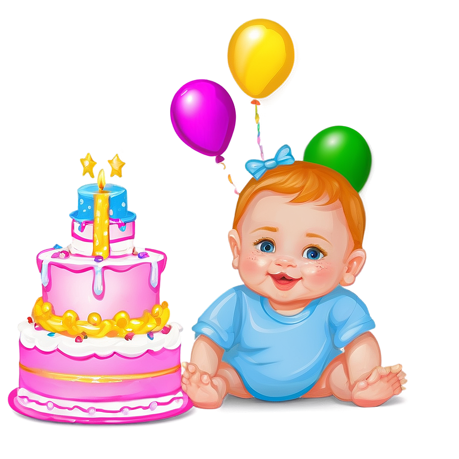 Baby's 1st Birthday Party Png 06202024 PNG Image