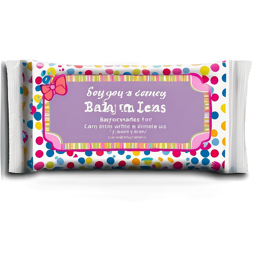 Baby Shower Candy Bar Wrapper Png 06122024 PNG Image