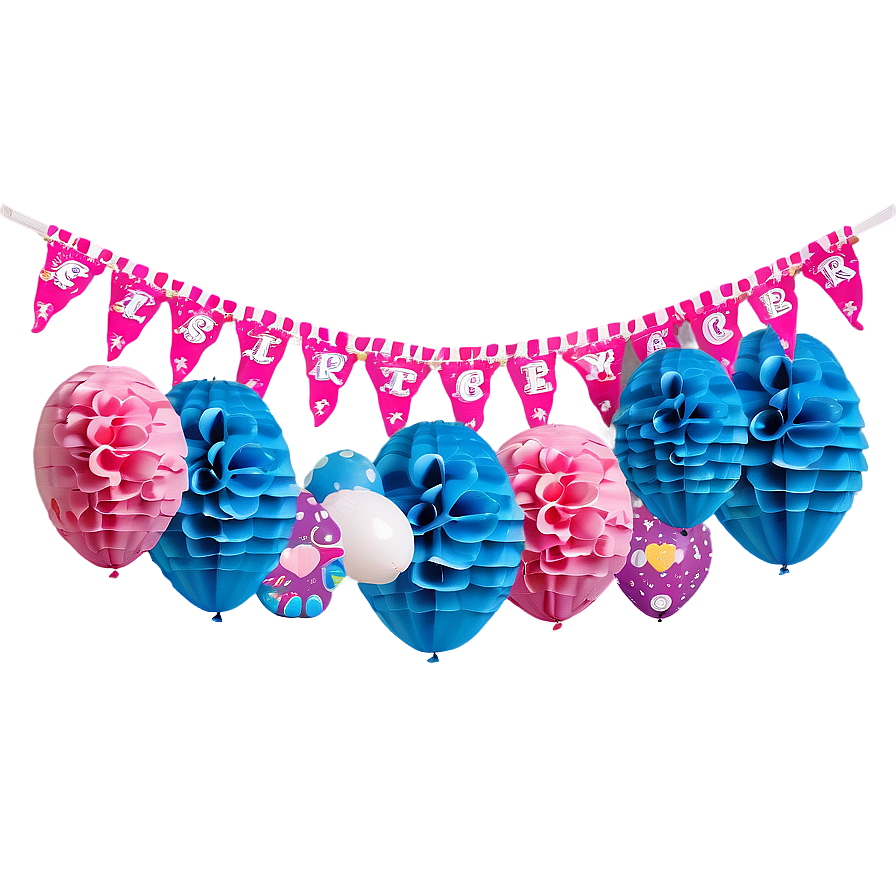 Baby Shower Girl Decorations Png Ilb37 PNG Image