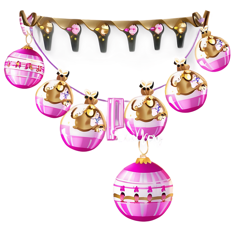 Baby Shower Pink And Gold Theme Png 78 PNG Image