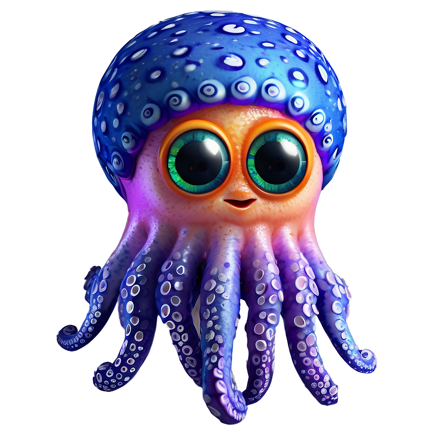 Baby Squid Cute Png Wdx26 PNG Image