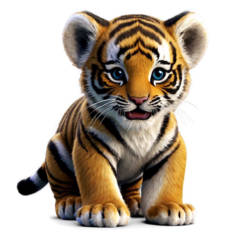 Baby Tiger Cub Face Png Vjc14 PNG Image