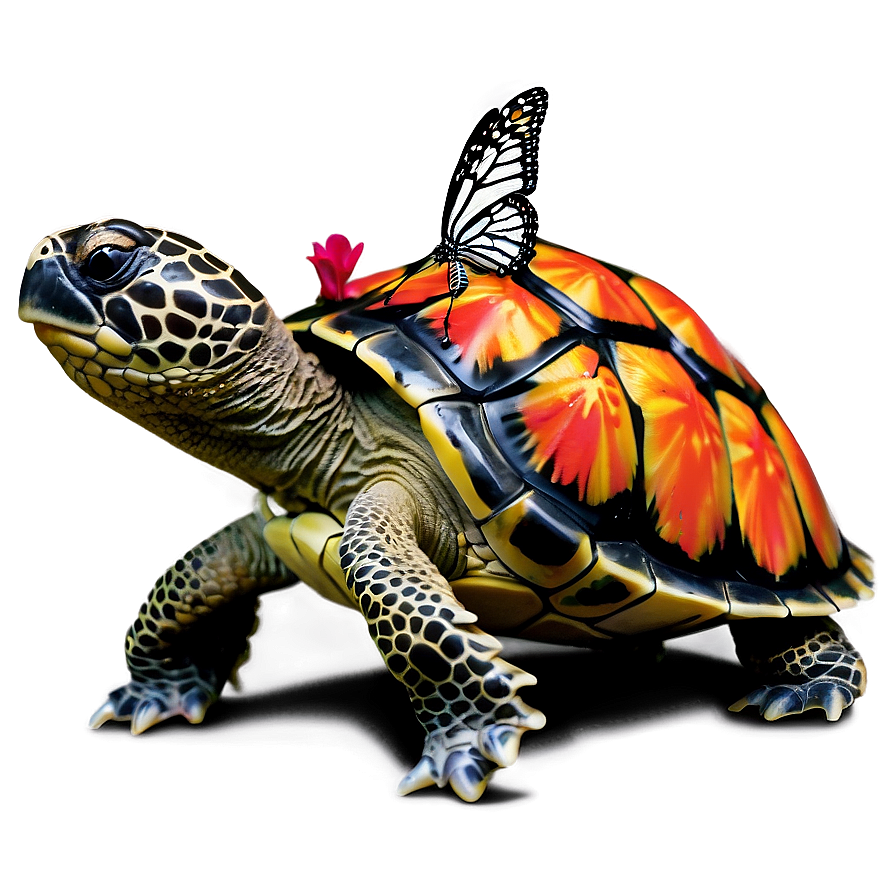 Baby Turtle And Butterfly Png 34 PNG Image