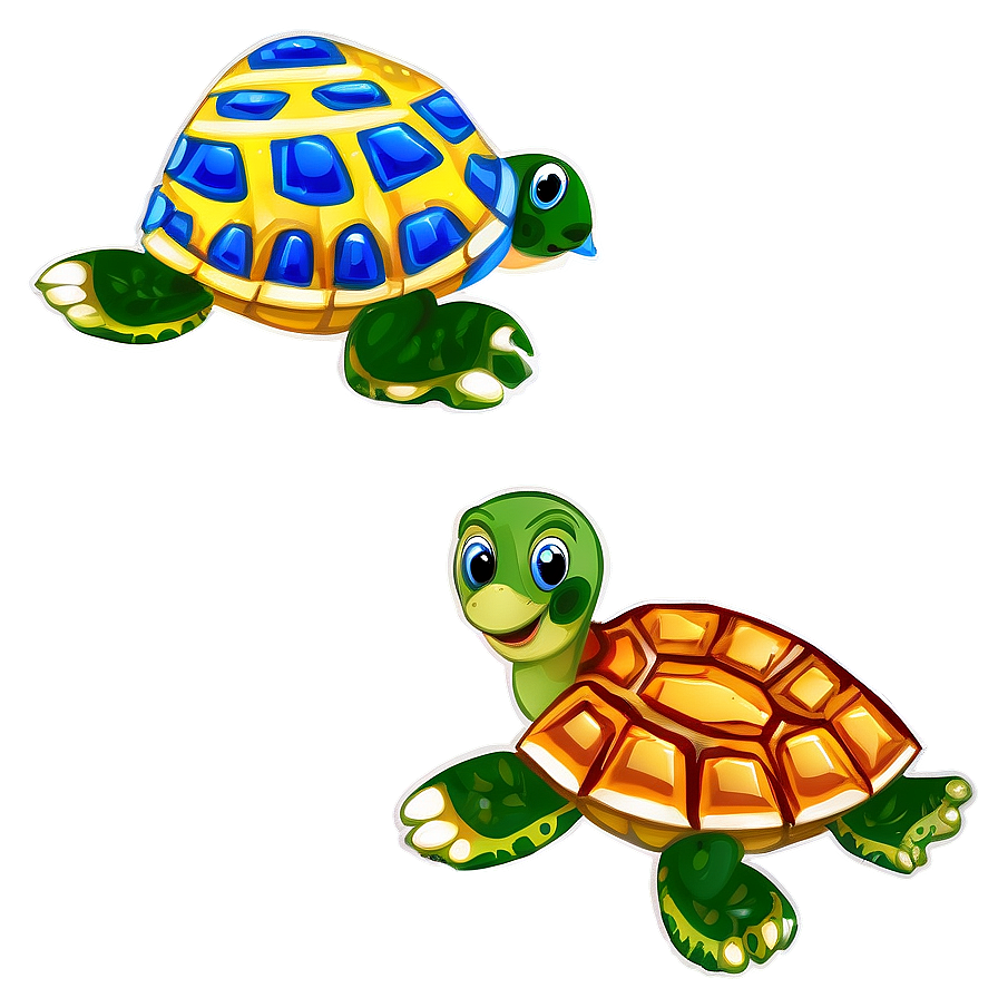 Baby Turtle And Butterfly Png Esj PNG Image