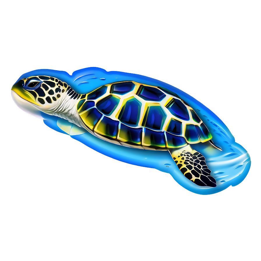 Baby Turtle And Fish Png Wfp PNG Image