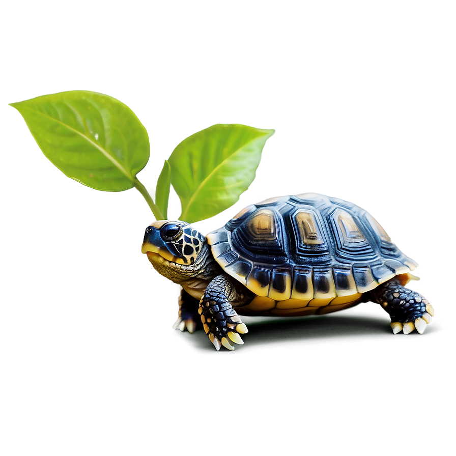 Baby Turtle And Flower Png 06252024 PNG Image