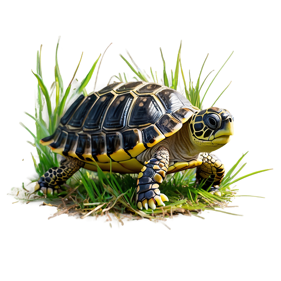 Baby Turtle In Grass Png Fni PNG Image