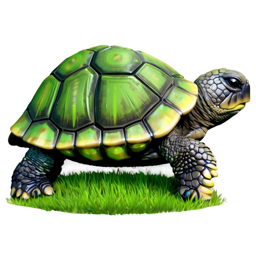 Baby Turtle In Grass Png Xte31 PNG Image