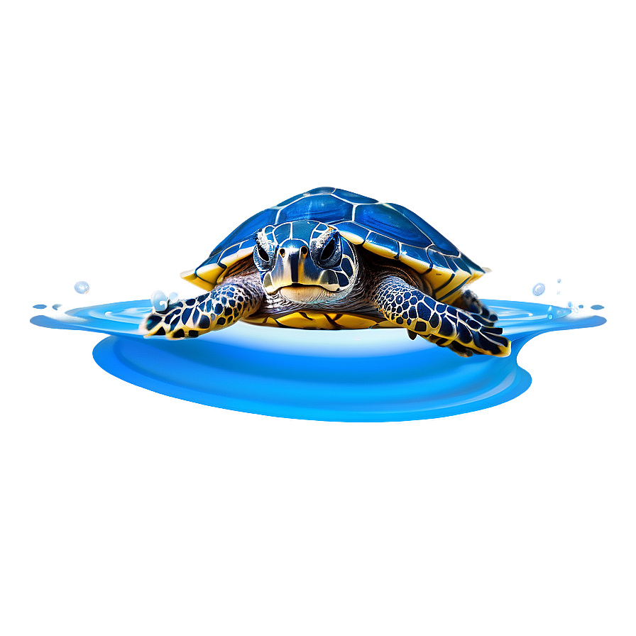 Baby Turtle In Water Png Vqu PNG Image