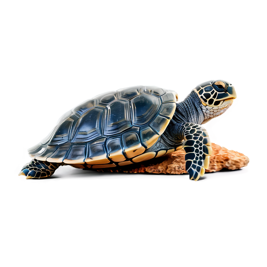 Baby Turtle On Rock Png Tki PNG Image