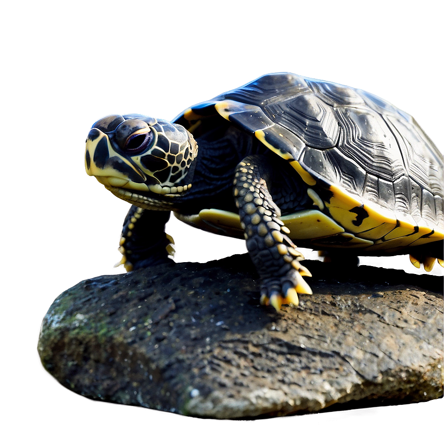 Baby Turtle On Rock Png Uhs89 PNG Image