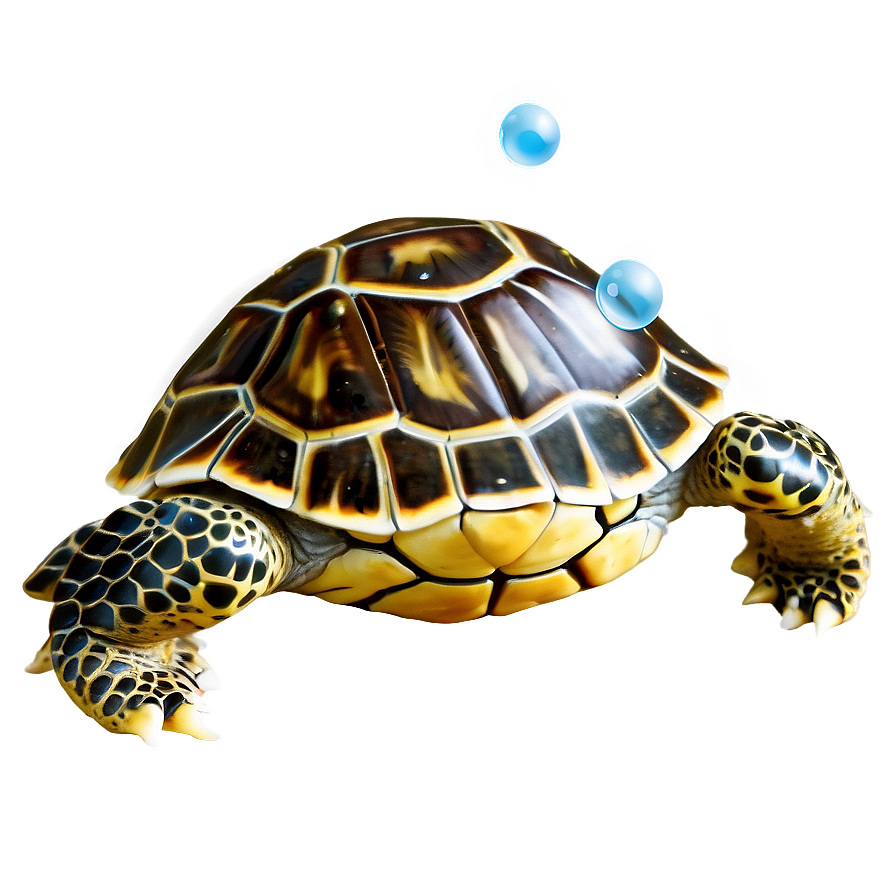 Baby Turtle With Bubble Png Ofy14 PNG Image