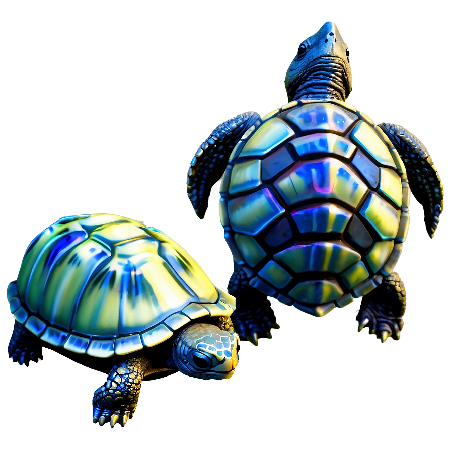 Baby Turtle With Mother Png Ruc33 PNG Image