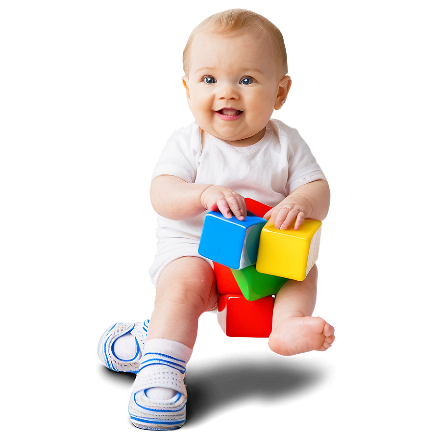 Baby With Blocks Png 05032024 PNG Image