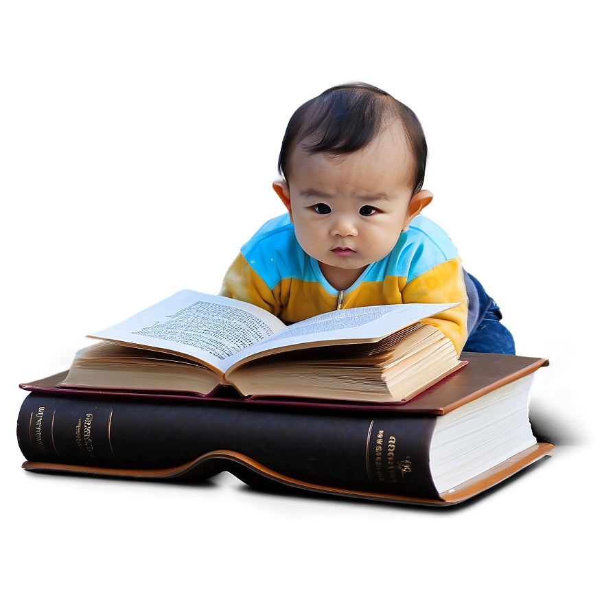 Baby With Book Png 17 PNG Image