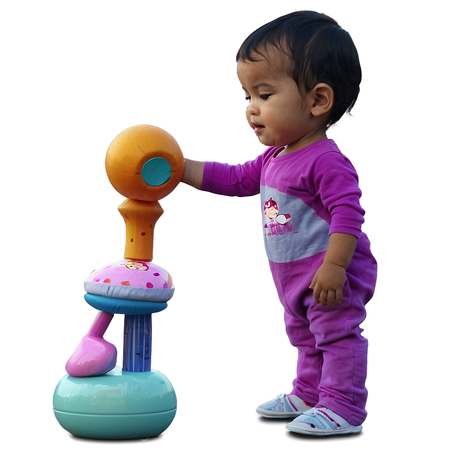 Baby With Toy Png Rmv59 PNG Image