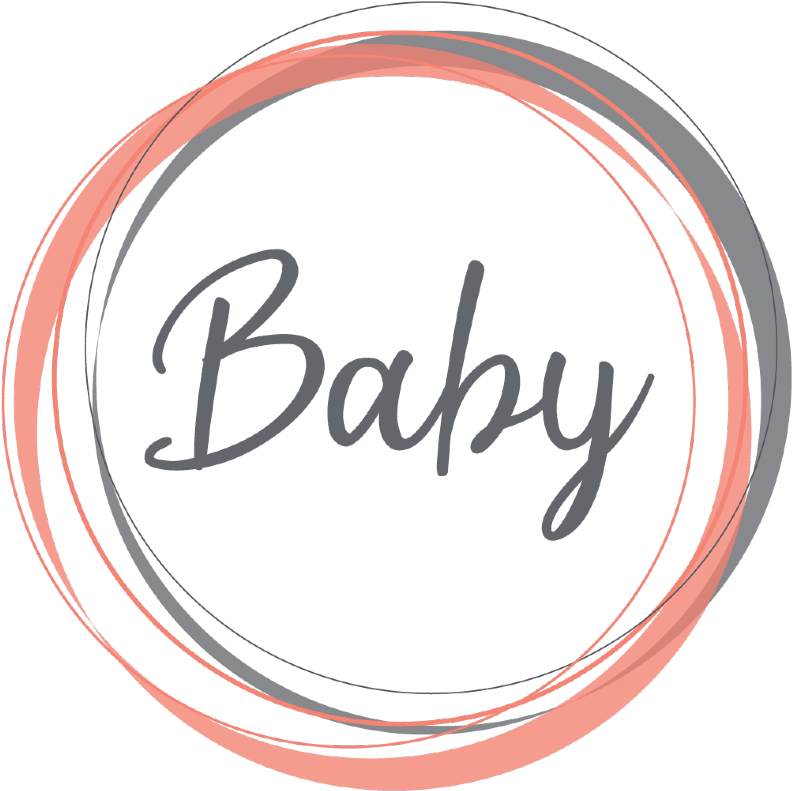 Baby Word Art Circle Design PNG Image