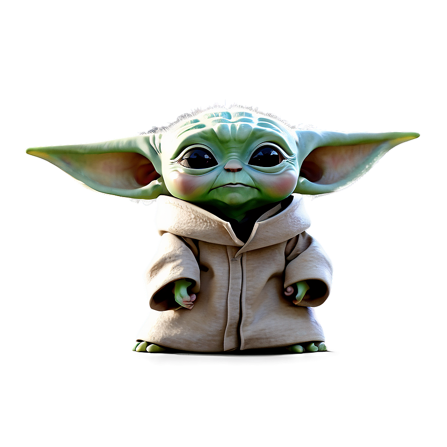 Baby Yoda Animated Style Png 91 PNG Image