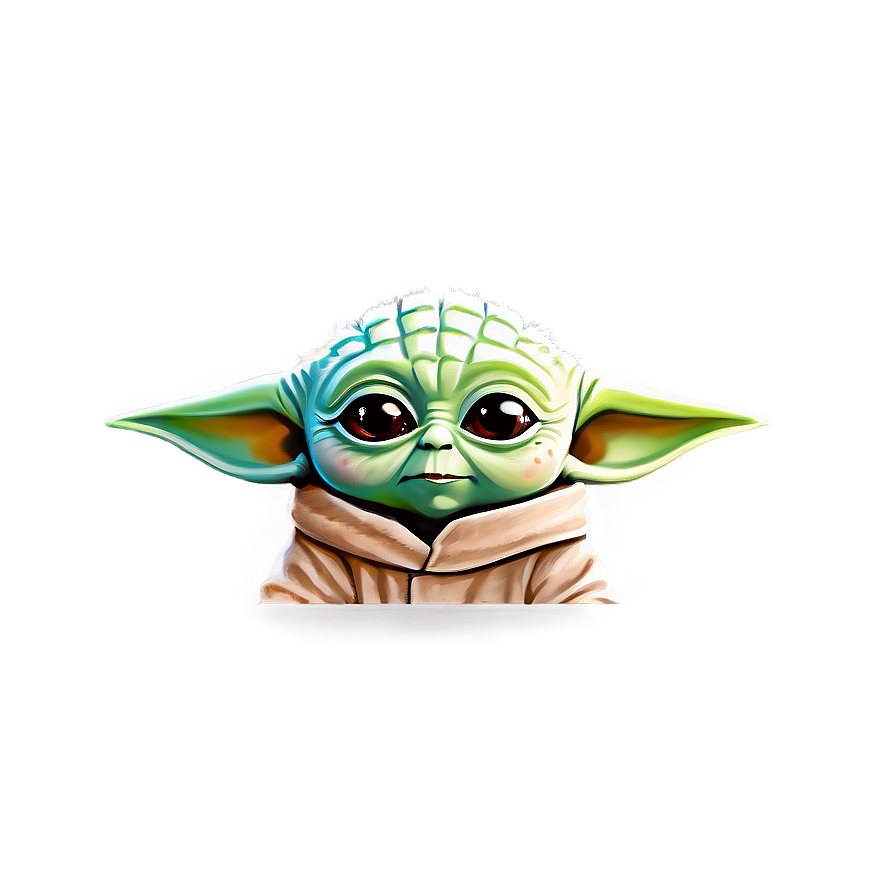 Baby Yoda Cartoon Drawing Tutorial Png 06252024 PNG Image