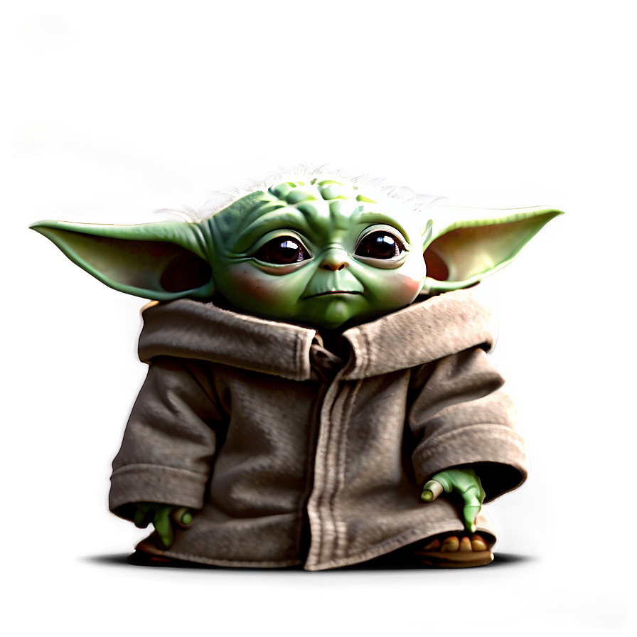 Baby Yoda Cartoon Wallpaper Png 06252024 PNG Image