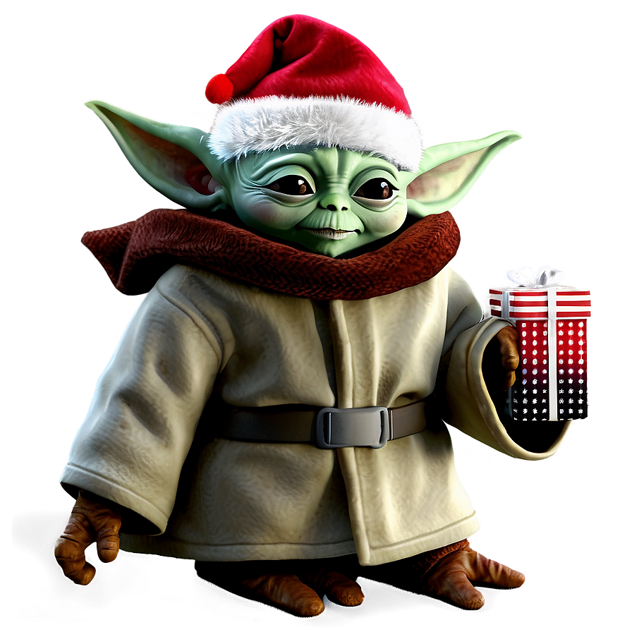 Baby Yoda Christmas Theme Png 36 PNG Image