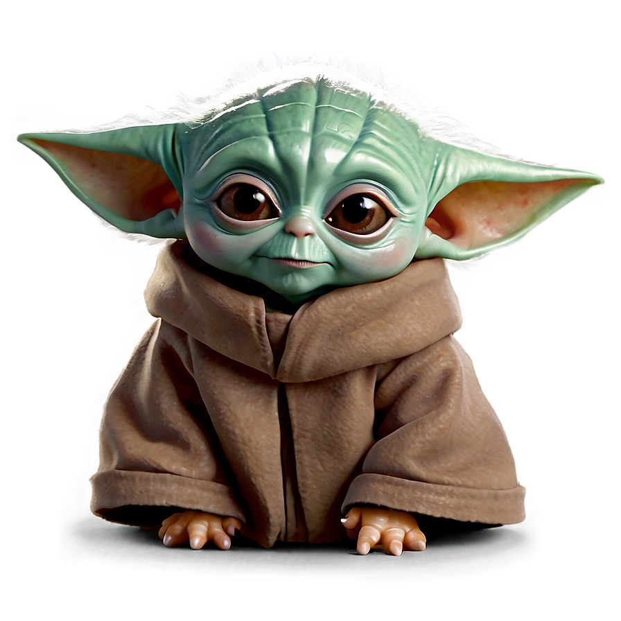 Baby Yoda Cute Pose Png Ggh PNG Image