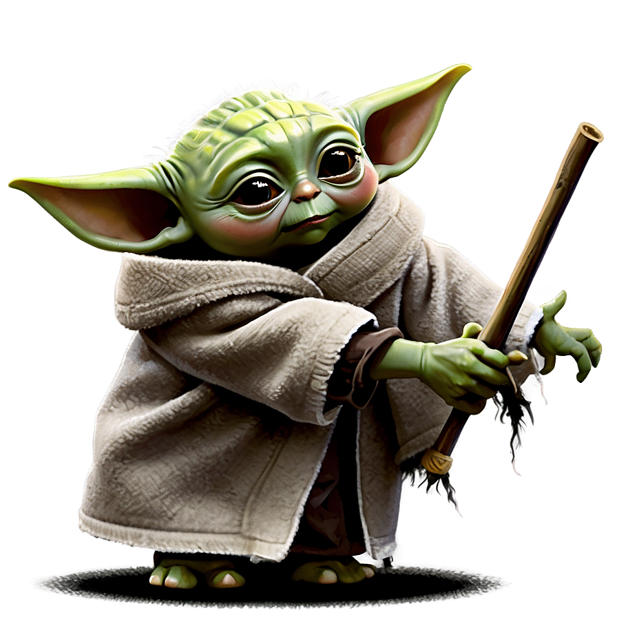 Baby Yoda Flying Cartoon Png 36 PNG Image