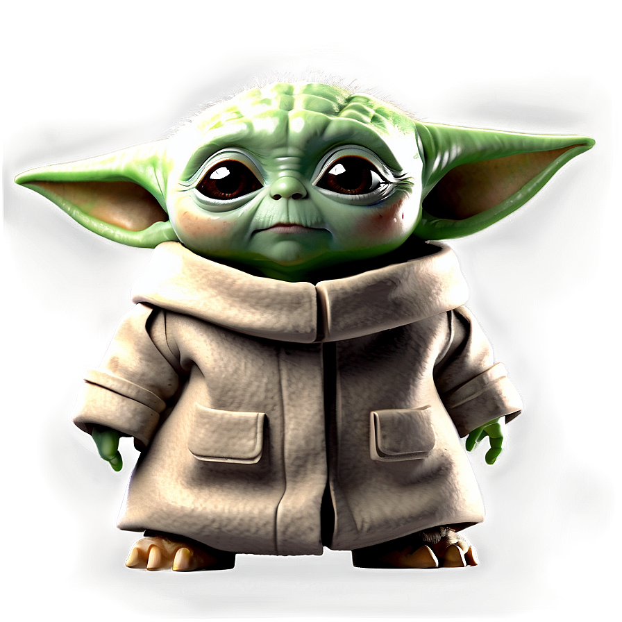 Baby Yoda Green Background Png 44 PNG Image