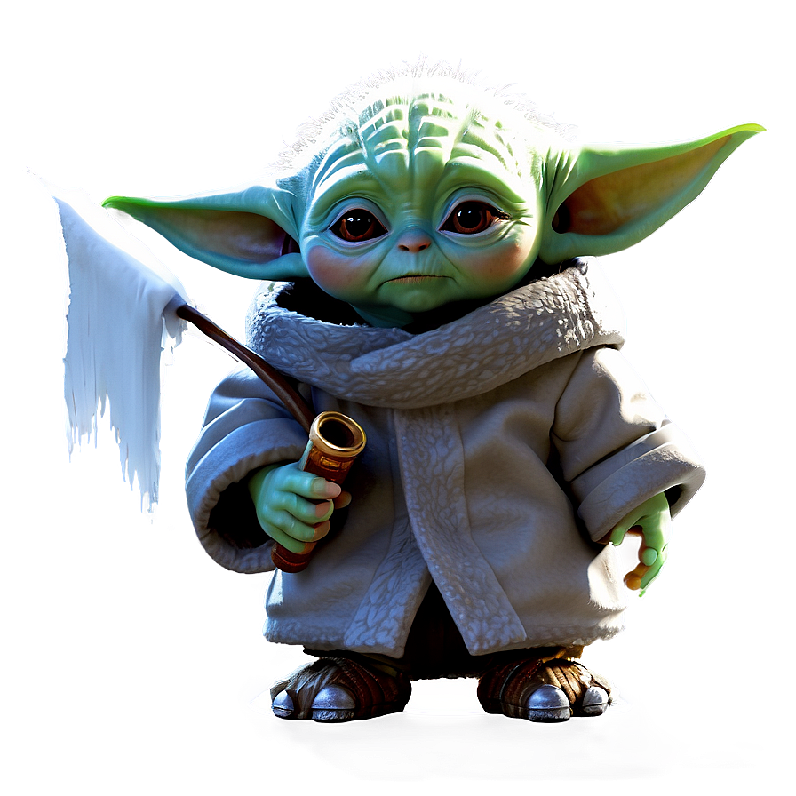 Baby Yoda In Snow Png 22 PNG Image