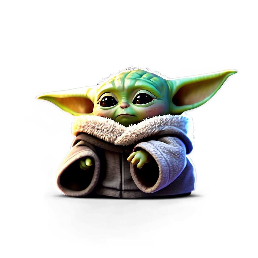 Baby Yoda Mandalorian Cartoon Png 06252024 PNG Image