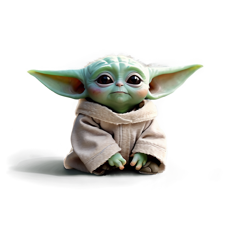 Baby Yoda Side View Png Ntw28 PNG Image