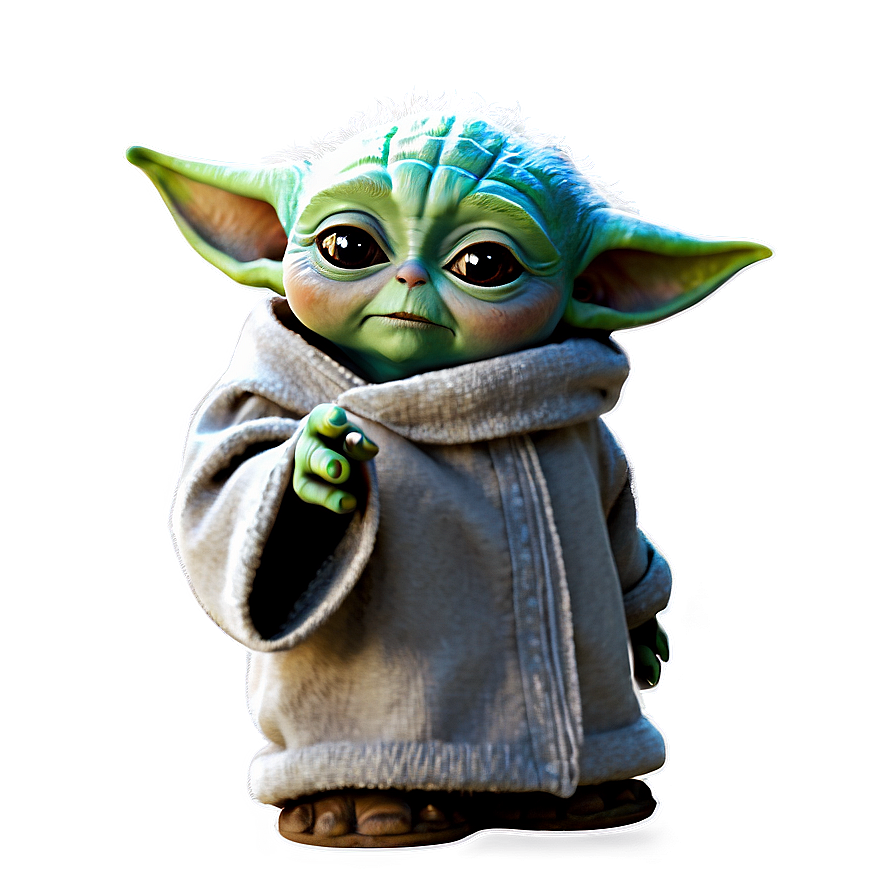 Baby Yoda Using The Force Png 05062024 PNG Image