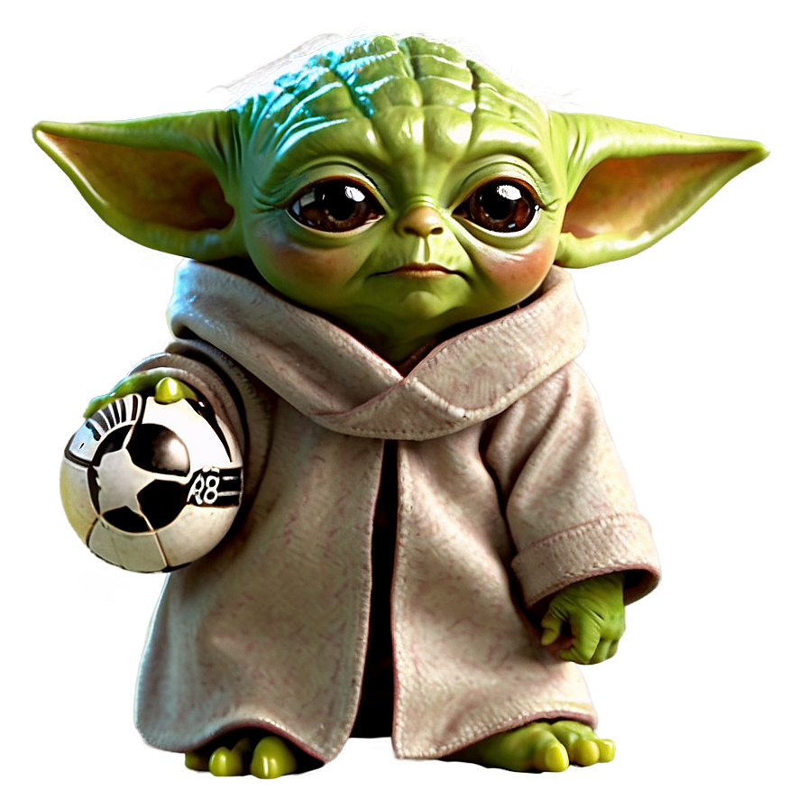 Baby Yoda With Ball Png Xfm13 PNG Image