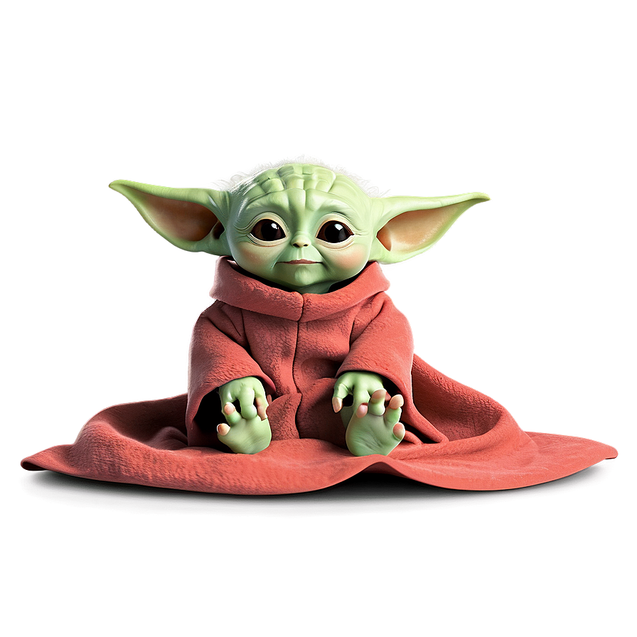 Baby Yoda With Blanket Png 32 PNG Image