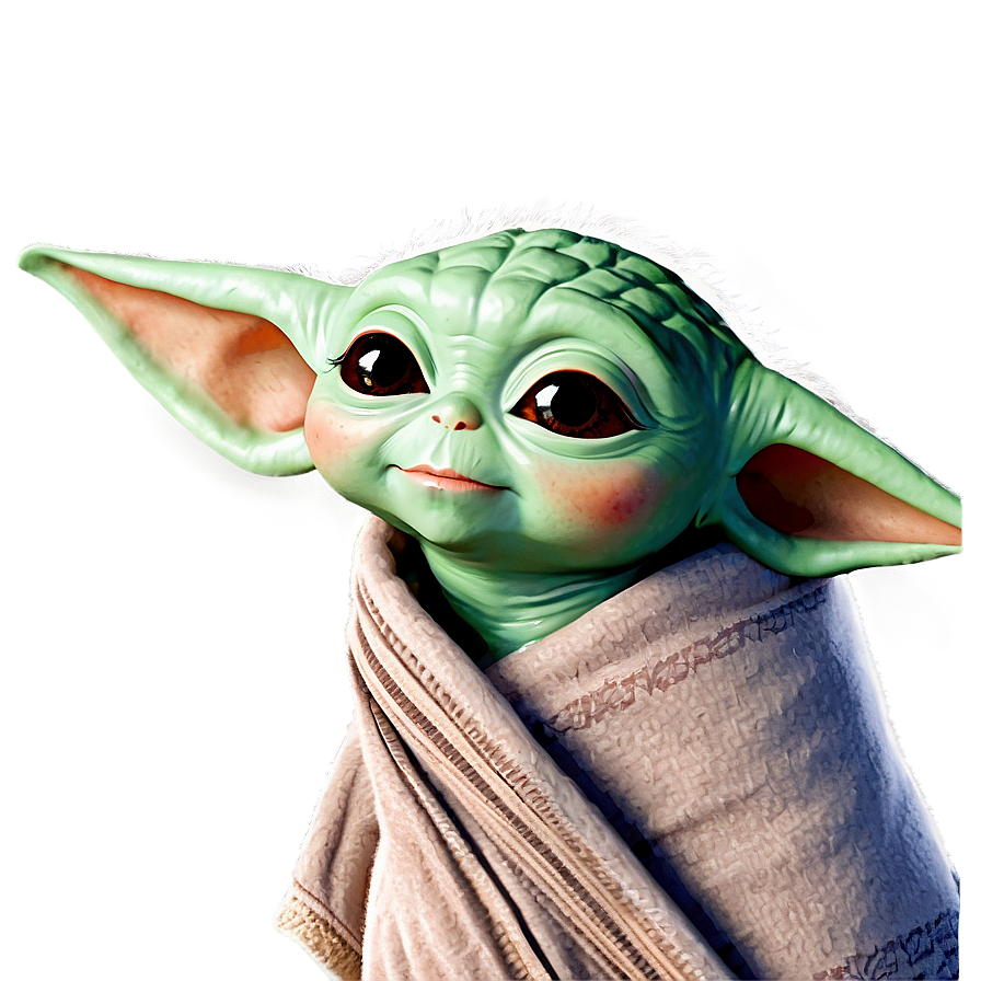 Baby Yoda With Blanket Png 52 PNG Image