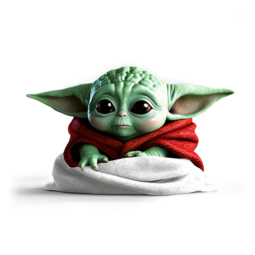 Baby Yoda With Blanket Png Hhm PNG Image