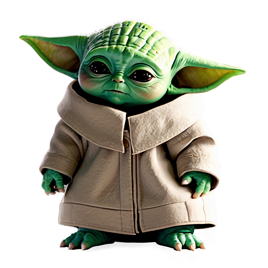 Baby Yoda With Hat Png 80 PNG Image