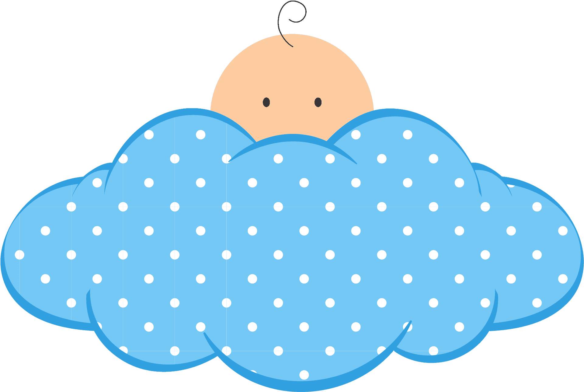 Babyon Cloud Illustration PNG Image