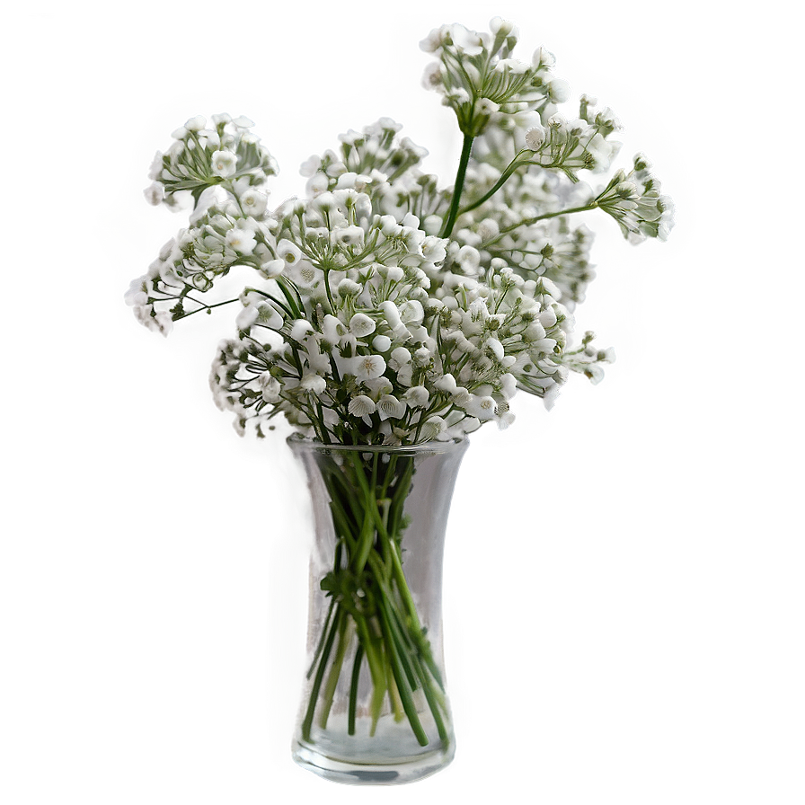 Babys Breath In Vase Png Btn94 PNG Image