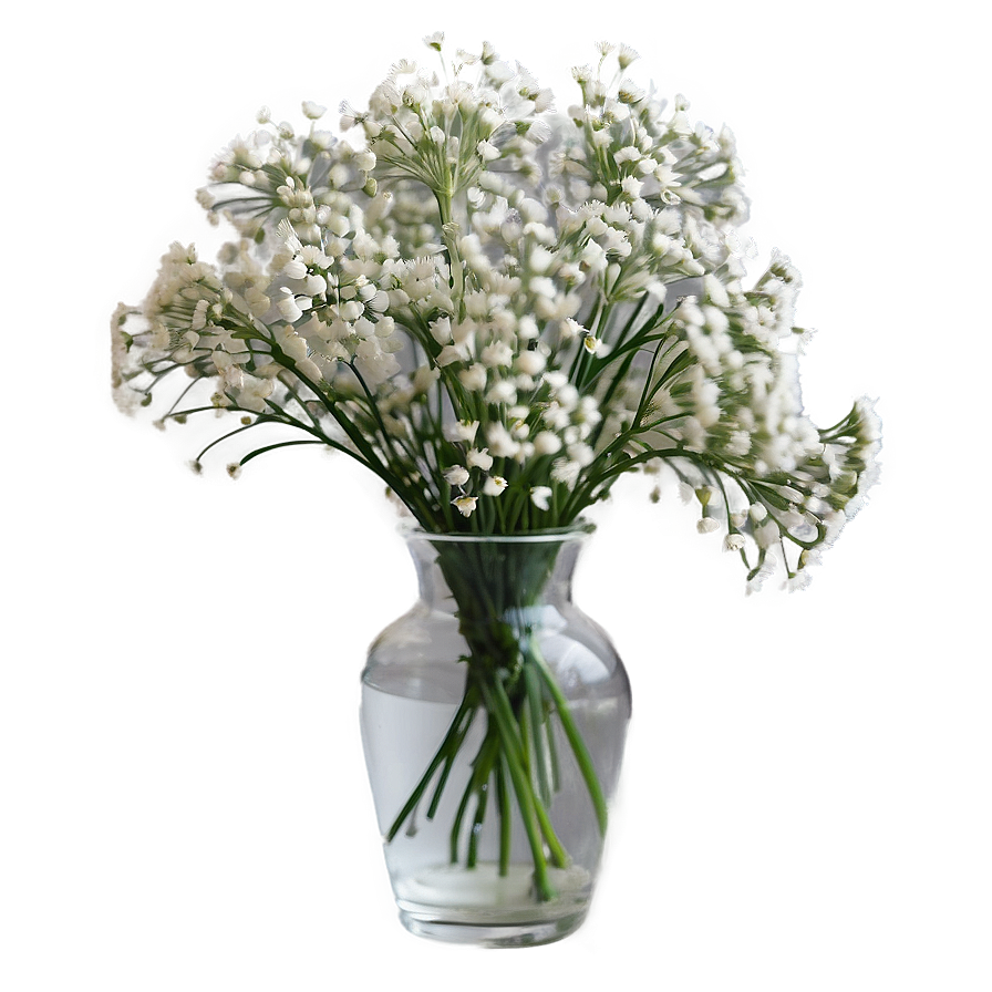 Babys Breath In Vase Png Urh20 PNG Image