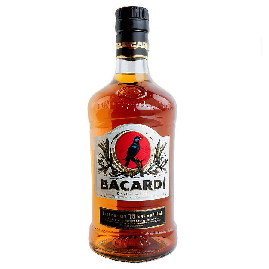 Bacardi Black Rum Png Foe PNG Image