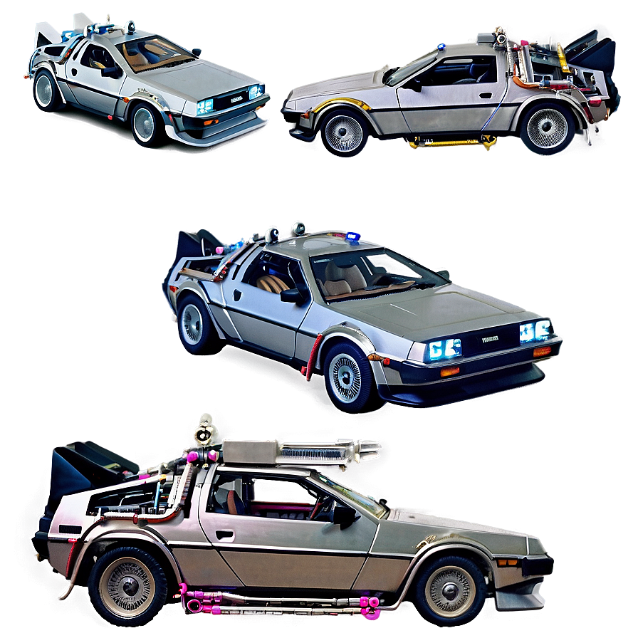 Back To The Future Delorean At Night Png 06112024 PNG Image