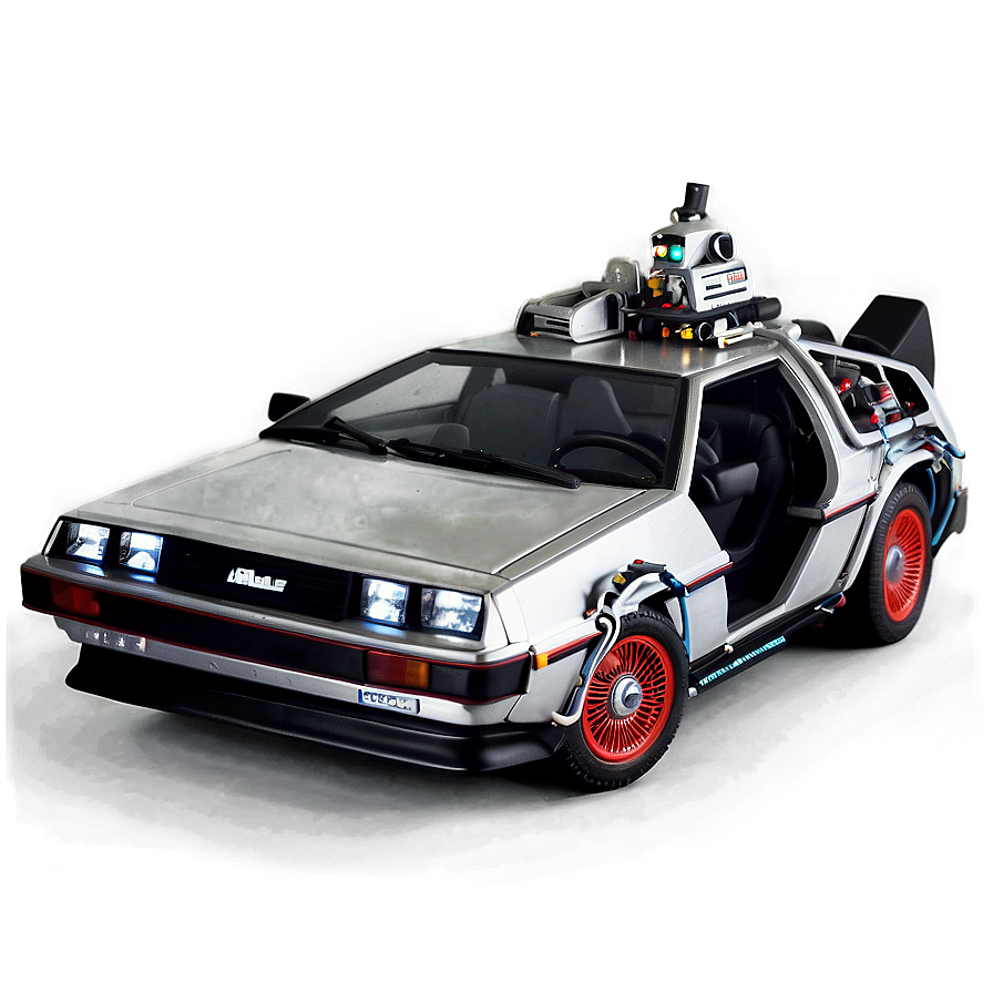 Back To The Future Delorean At Night Png 60 PNG Image