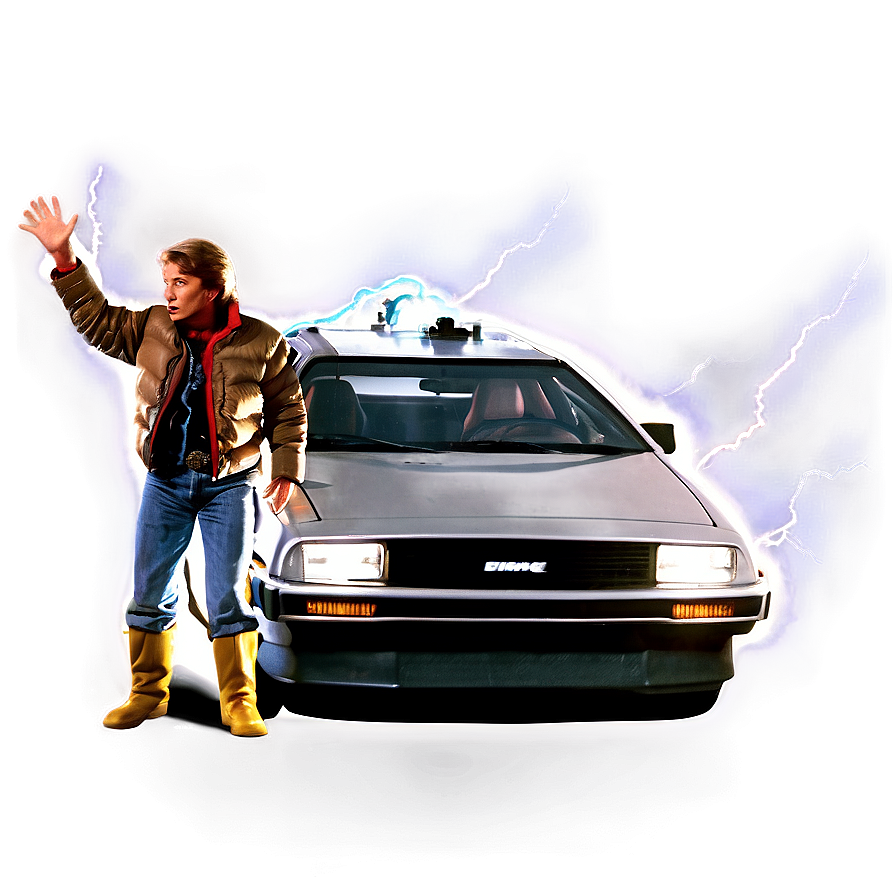 Back To The Future Lightning Strike Scene Png Xcp PNG Image