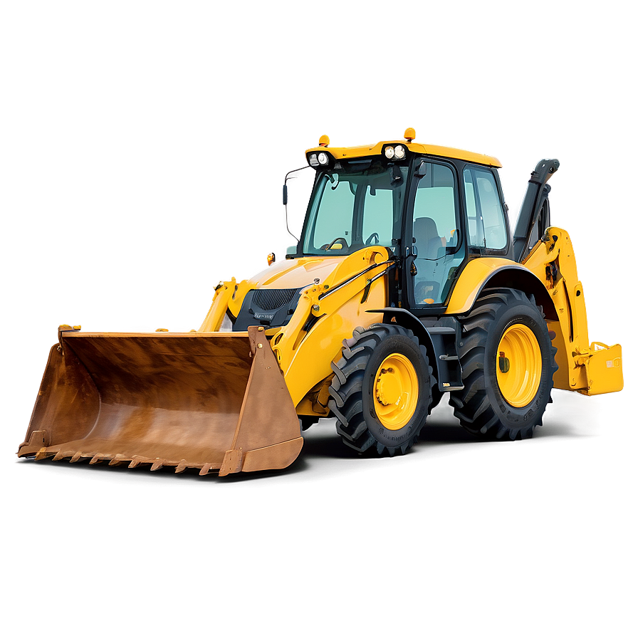 Backhoe Loader At Sunset Png 06272024 PNG Image