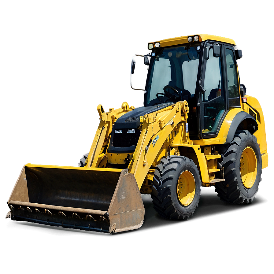 Backhoe Loader Front View Png Cyx PNG Image