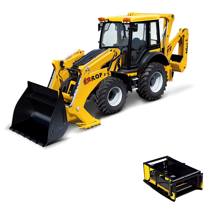 Backhoe Loader Side View Png 06272024 PNG Image