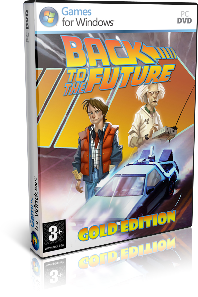 Backtothe Future P C Game Gold Edition Cover PNG Image